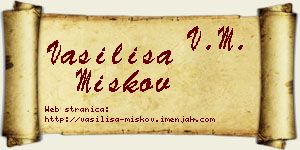 Vasilisa Miškov vizit kartica